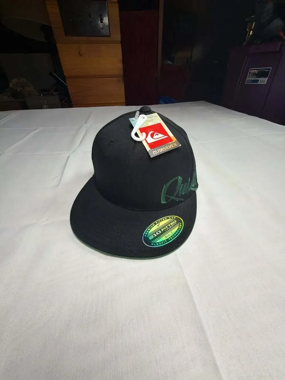 Quiksilver Boys Skiddy 210 Fitted Flexfit Cap Black